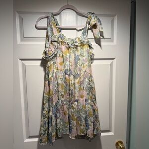 Aakaa Mini Dress. Size Large. NWT. Floral. A-line.